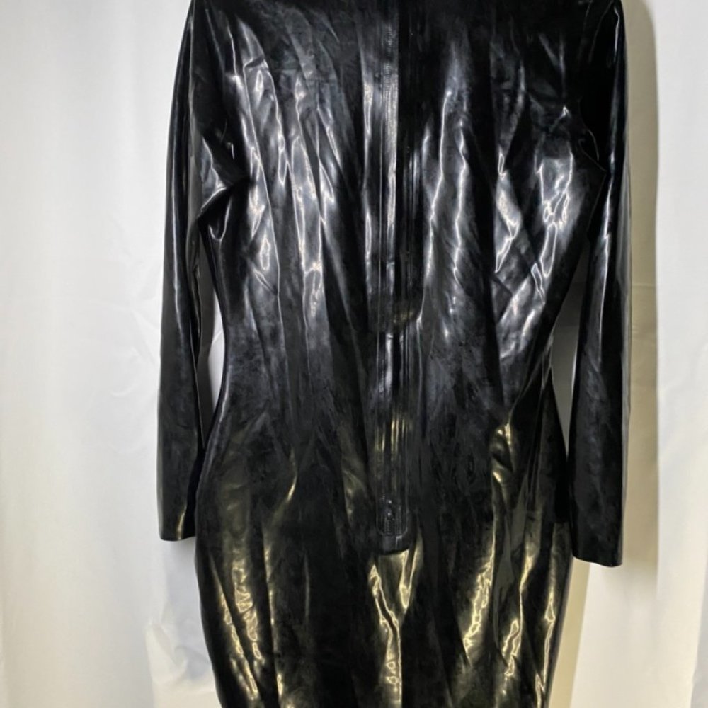 Latex Stripped Dress by Rubber Eva - Picture 5 of 15